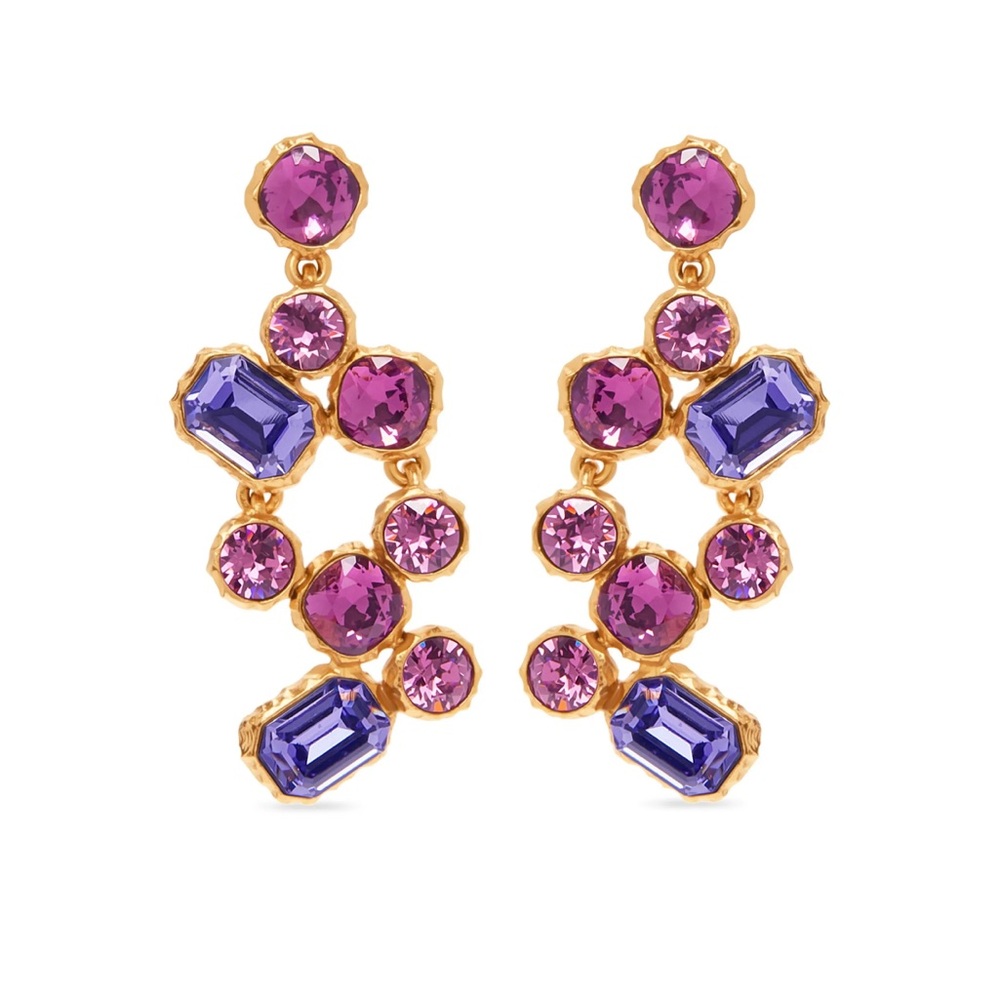 Oscar de la Renta
Crystal Scramble drop earrings